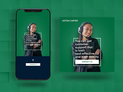 Aston Carter Social Ads advertising branding design digital design ppc social square story