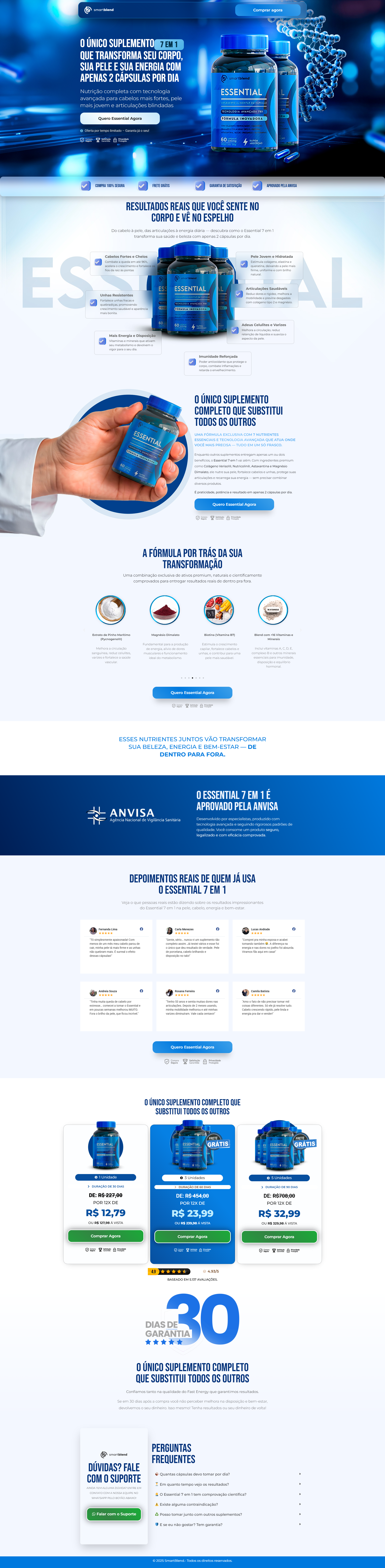 Landing page - supplement capsula capsule encapsulado encapsulated landing page supplement website
