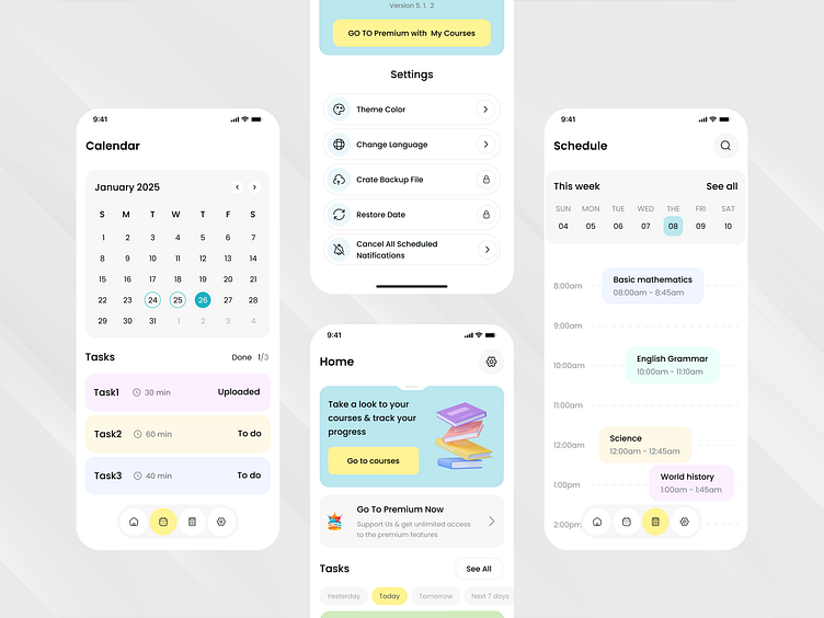 Study Planner App by MD Munna Islam on Dribbble