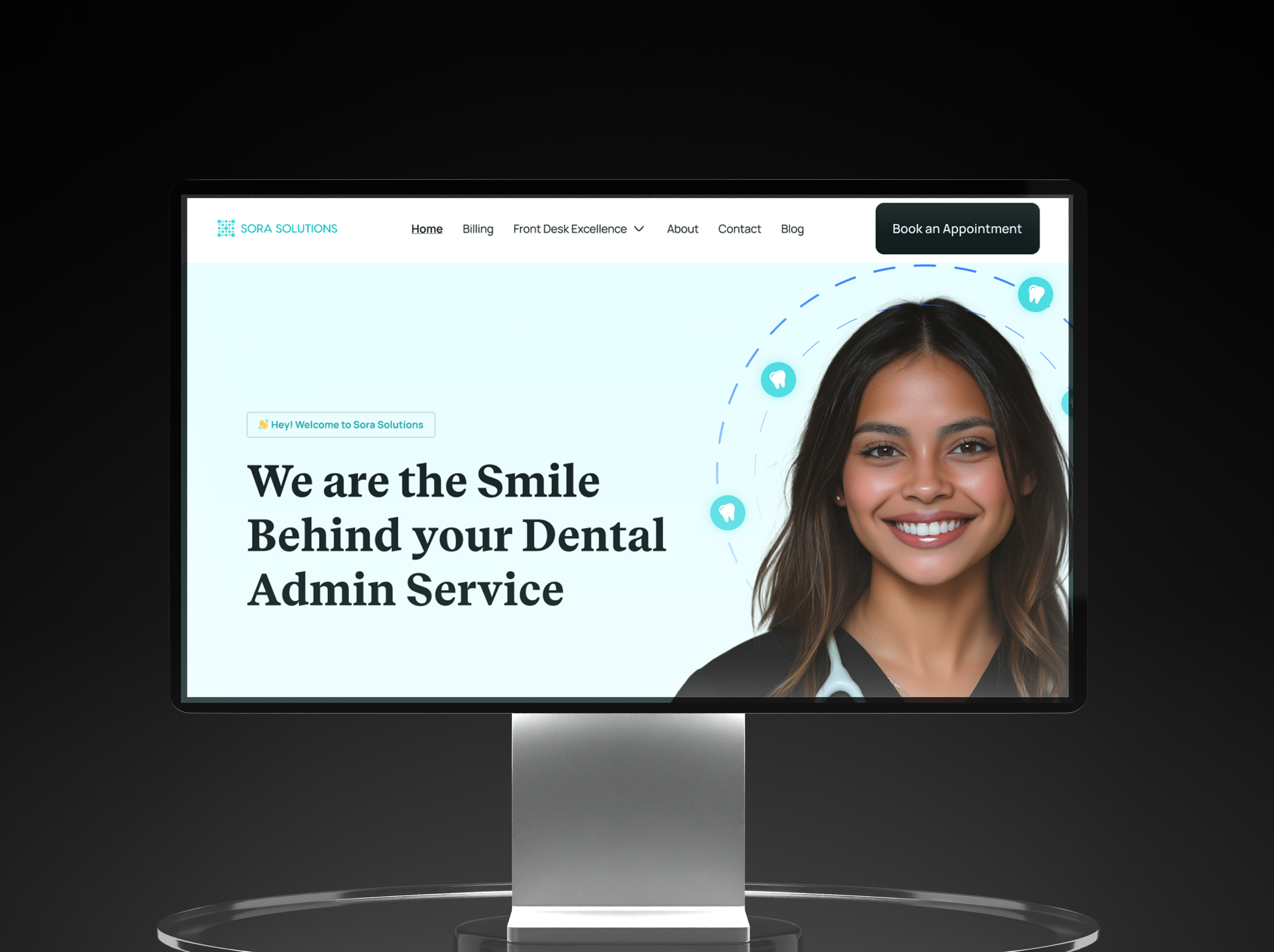 Website Design for a Dental Admin Service dental dental website figma design landing page squarespace ui design ui ux ui ux design web design