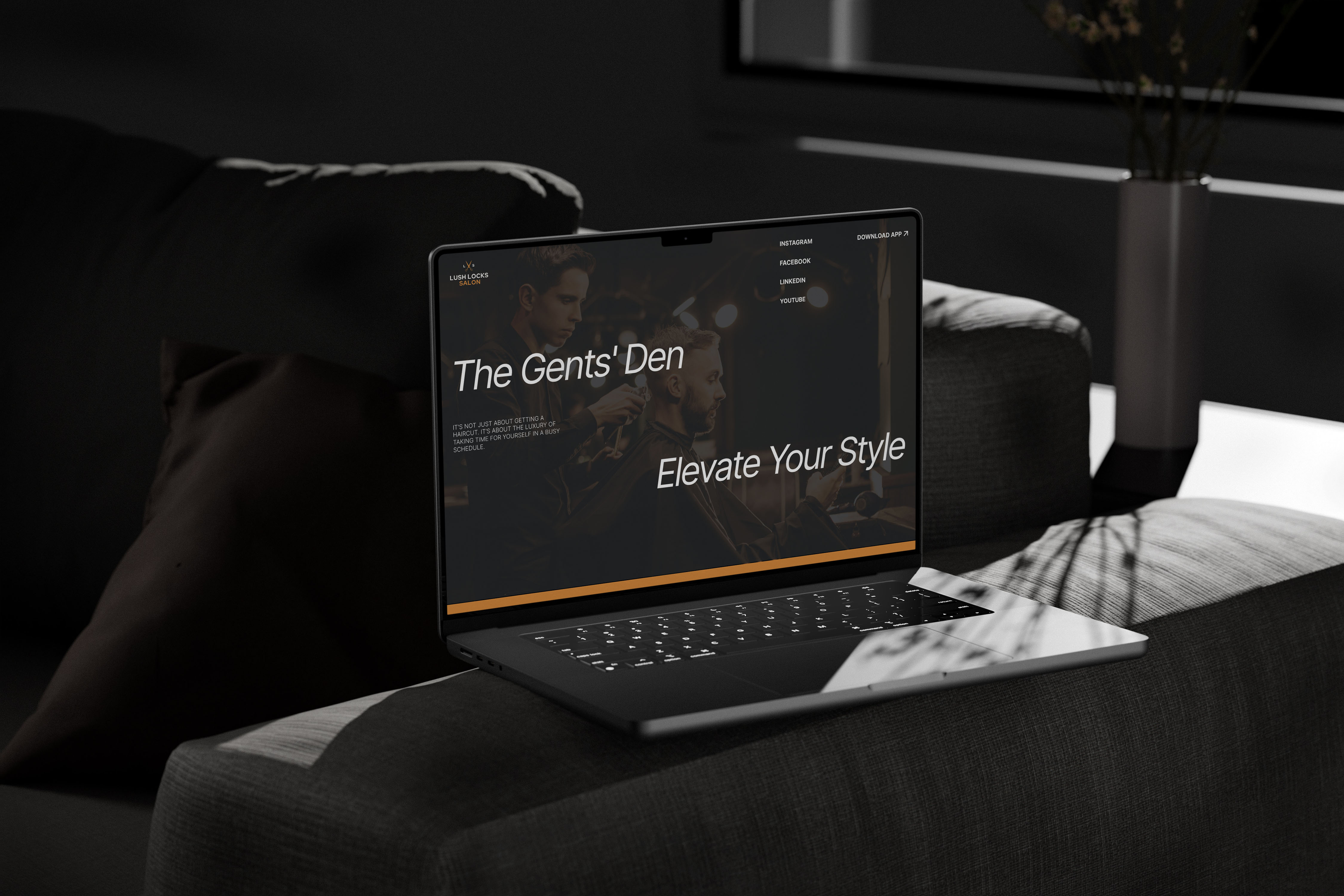 Lush Look Salun Landing Page design figma graphic design landing page ui uiux ux webdesign website