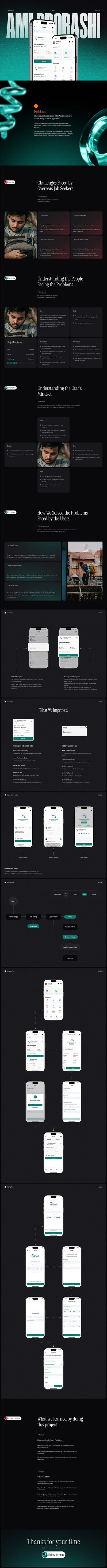 Ami Probashi (Group Case Study) amiprobashi branding graphic design illustration jobsekker ui uidesign user ux