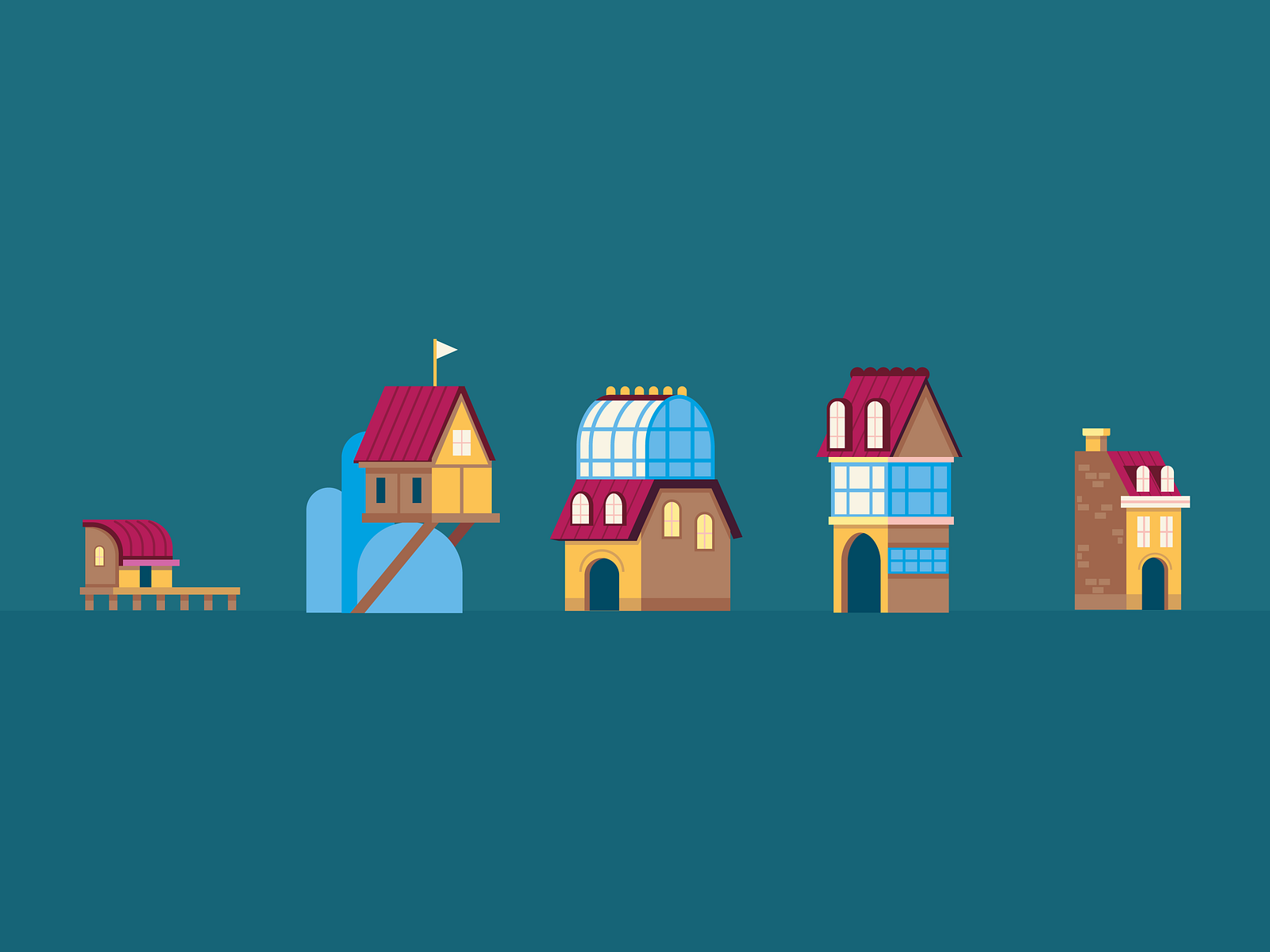 fantasy-buildings-by-the-point-studio-on-dribbble