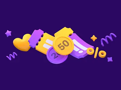 Marketing graphics 3d blender illustration