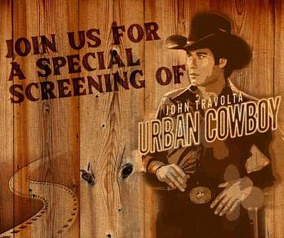 Urban Cowboy Screening advertising design graphic design marketing texas urban cowboy west