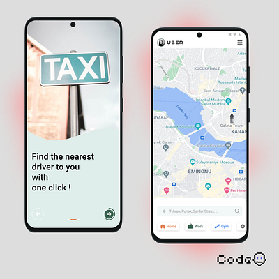 Taxi App android app application branding design home illustration logo mobile taxi ui ux