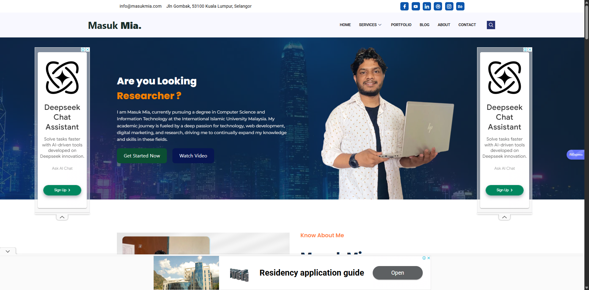 Best personal portfolio wordpress website branding design personal portfolio portfolio ux webs website wordpress website