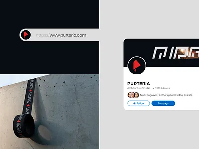 Purteria | Architecture & Design Branding - Logo Mockup architecture branding clean design corporate identity creative direction design system graphic design industrial design logo logo design logotype minimal design professional branding stationery design typography visual identity