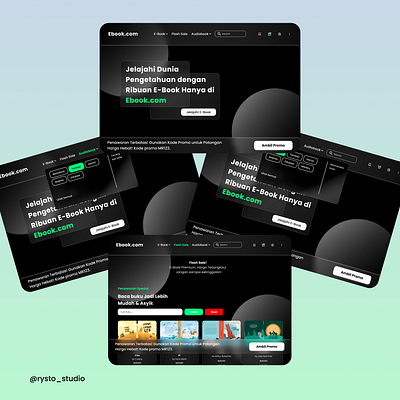 UI Website E-book branding graphic design ui