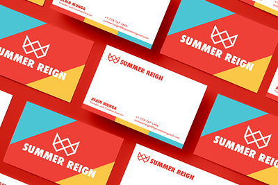 Summer Reign brand identity brand strategy branding design graphic design illustration logo stationery vector