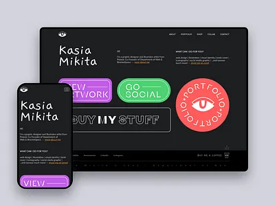 Homepage | Personal Website brand identity branding design graphic design home homepage illustration mainpage personal site typography vector webdesign website www