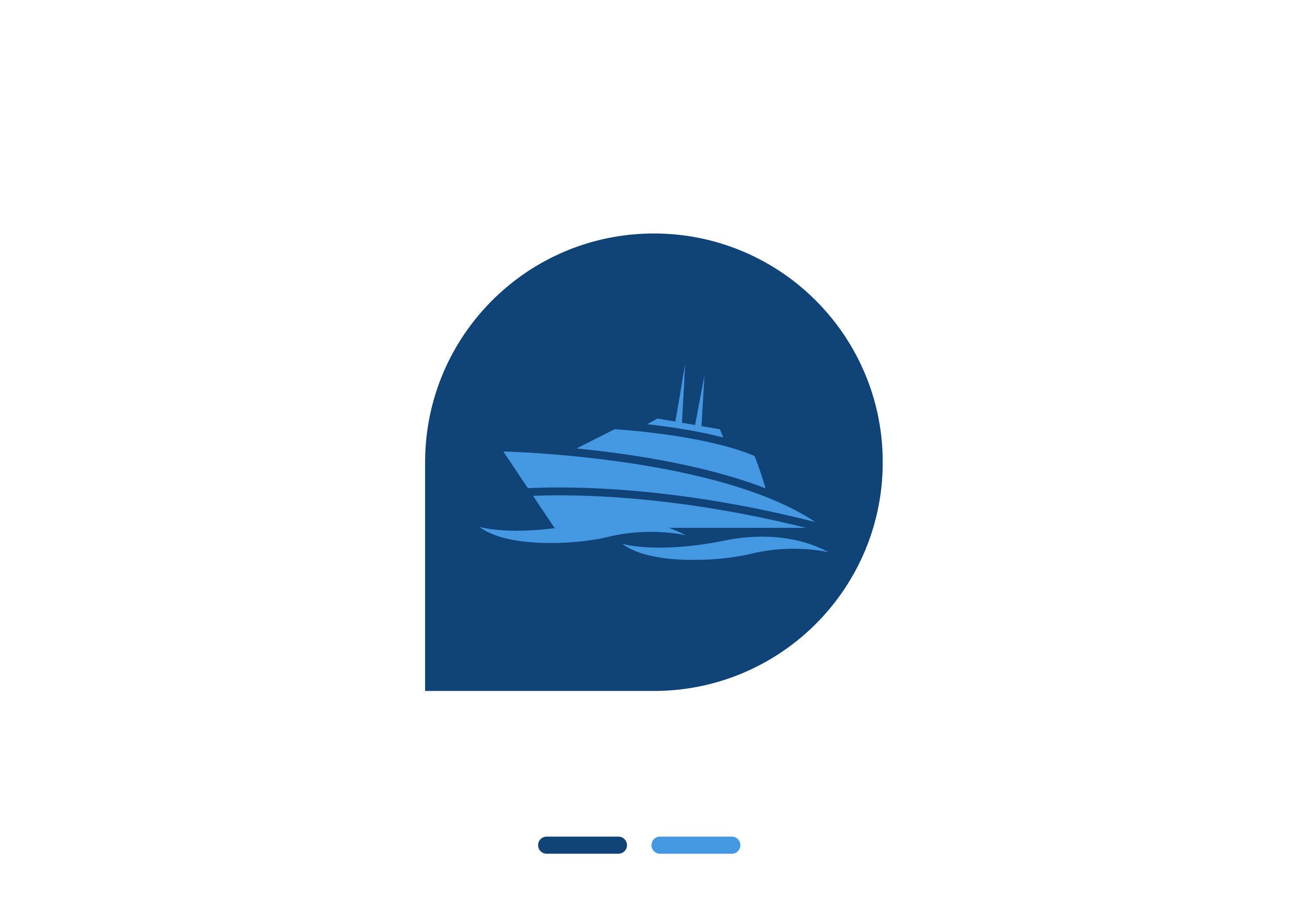 Blue Marine branding designer graphic design illustration logo vector