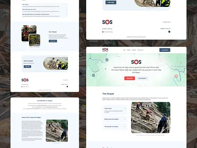SOS – UI/UX Redesign for a Humanitarian Relief Platform branding design disasters figma landing page logo sos ui ux