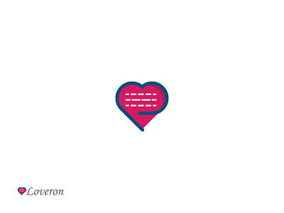 Loveron | Love Document Logo app logo branding design document logo dox logo graphic design heart heart icon heart logo icon logo logos love love document love file love logo lovedoc lovely minimal modern
