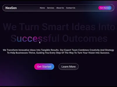 Dark & Dynamic Hero animated typography dark ui design hero hero section animation herodesign herosection hover effect interactive design interactive text landingpage modern web design reveal animation text hover animation ui ui animation ui design uidesign web interaction webdesign website hero