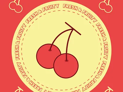 FRESH & FRUITY CHERRY POSTER