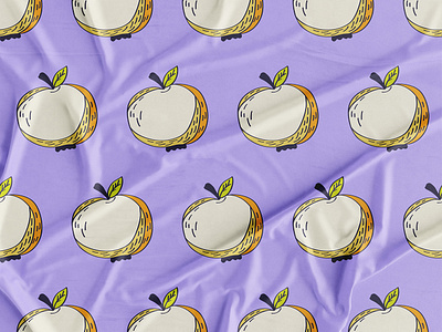 Apples pattern apple branding design fabric fruit graphic design illustration print typography vector