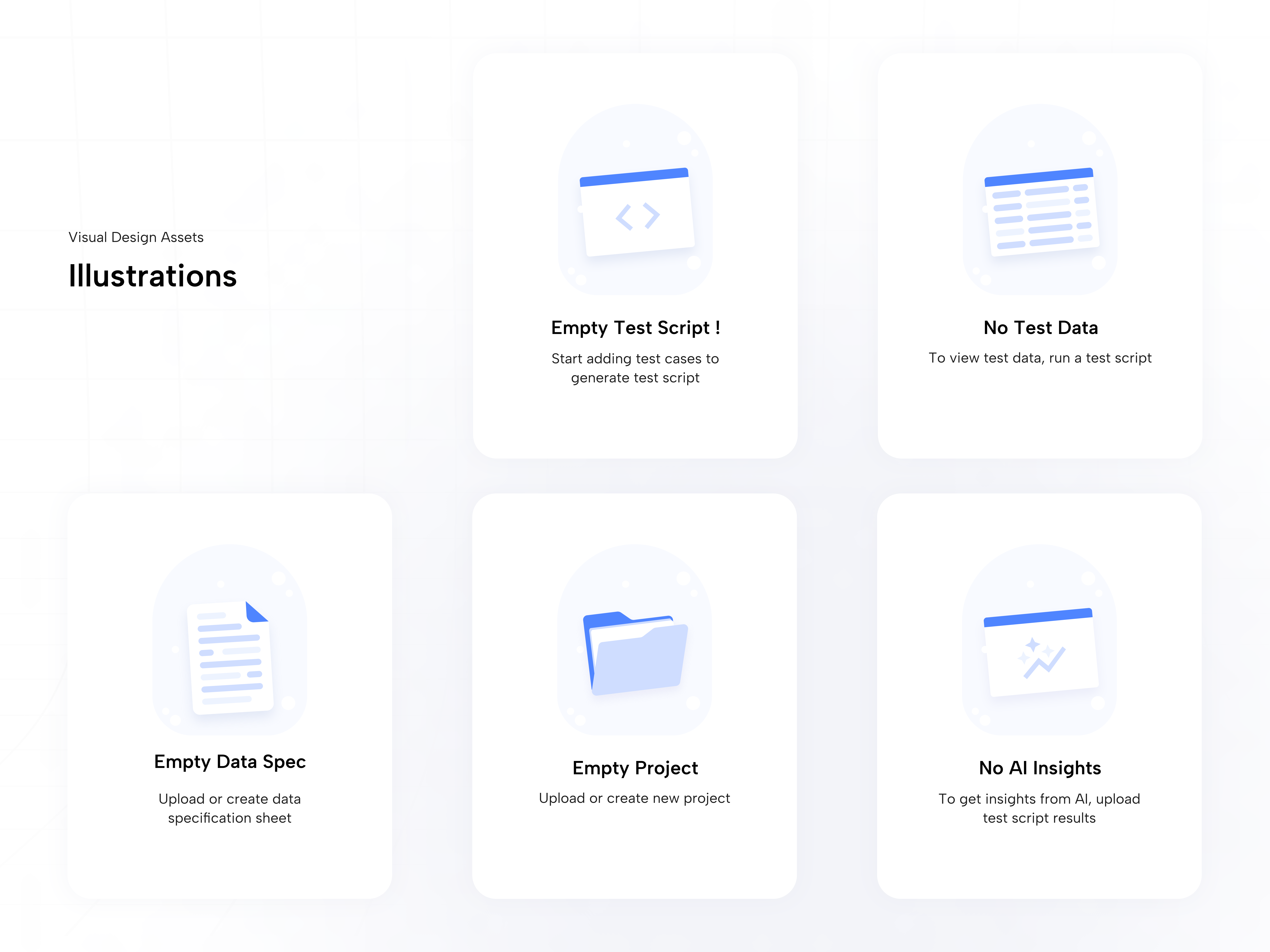 Test Script Management - Empty State Illustration empty state illustration