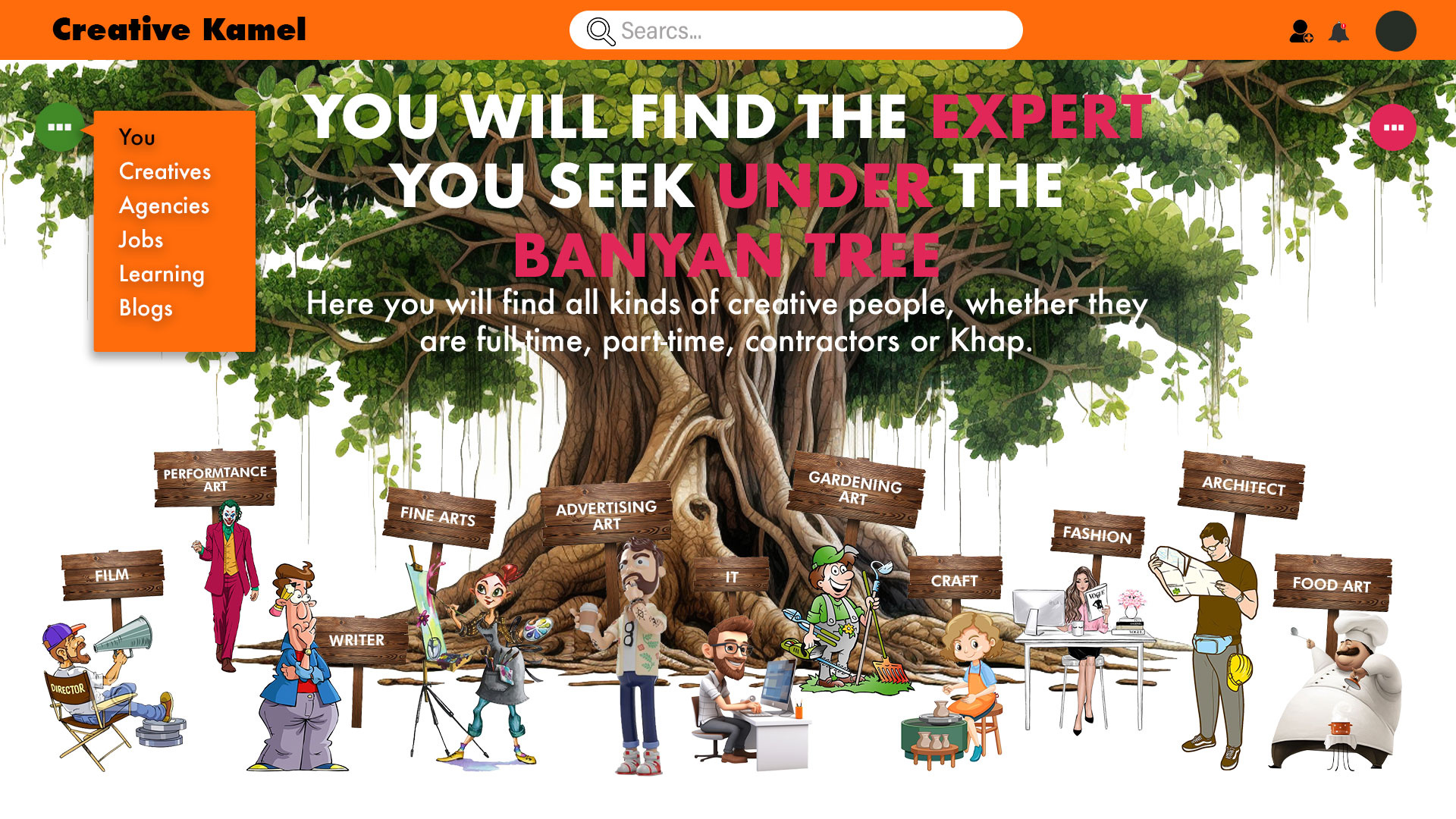 BeCreative, OpenCreative, CreativeEconomy, OrangeEconomy branding logo ui