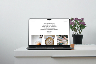 Coffee Ordering Hero Page branding design ecommerce hero landing page ui uiux ux website