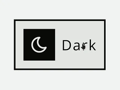 Light/Dark switch brutalism dark light minimal smooth switch ui