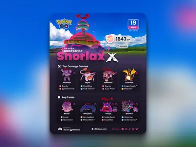 Gigantamax Snorlax Pokémon GO Infographic infographic pokemon pokemon go