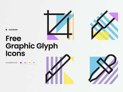 Free Graphic Glyph Icons design download free freebie graphic graphic design i icon icon design icons svg vector