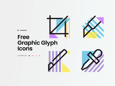 Free Graphic Glyph Icons design download free freebie graphic graphic design i icon icon design icons svg vector