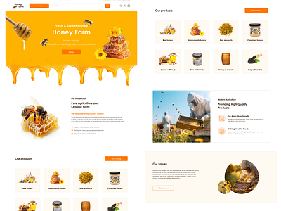 E-Commerce Web site e commerce landing page ui