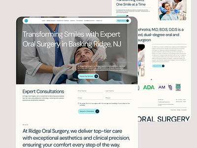 Creative Landing Page for Ridge - Healthcare branding clean design desktop graphic design health healthcare healthtech hero section homepage illustration landing page layout logo product design responsive typography ui ux website
