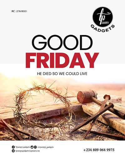 Good Friday christian easter good friday graphic design