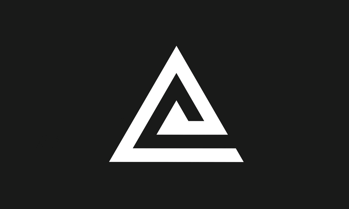 ACE brand mark brand branding graphic design logo logomark spiral triangle typography