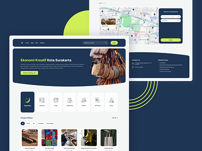 EKRAF Surakarta - Website Design design dribbble ui uiux webdesign