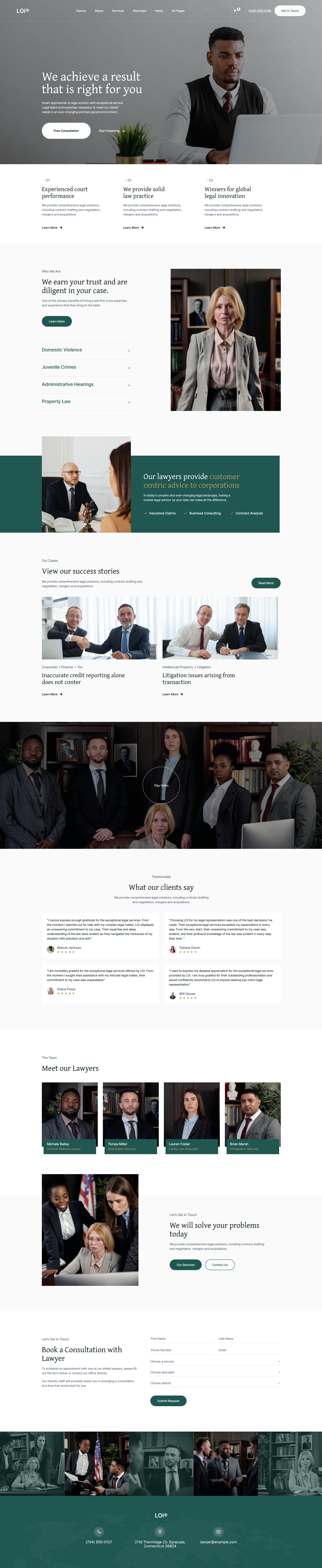 Law Firm Website design graphic design landing law lawyer page ui website www