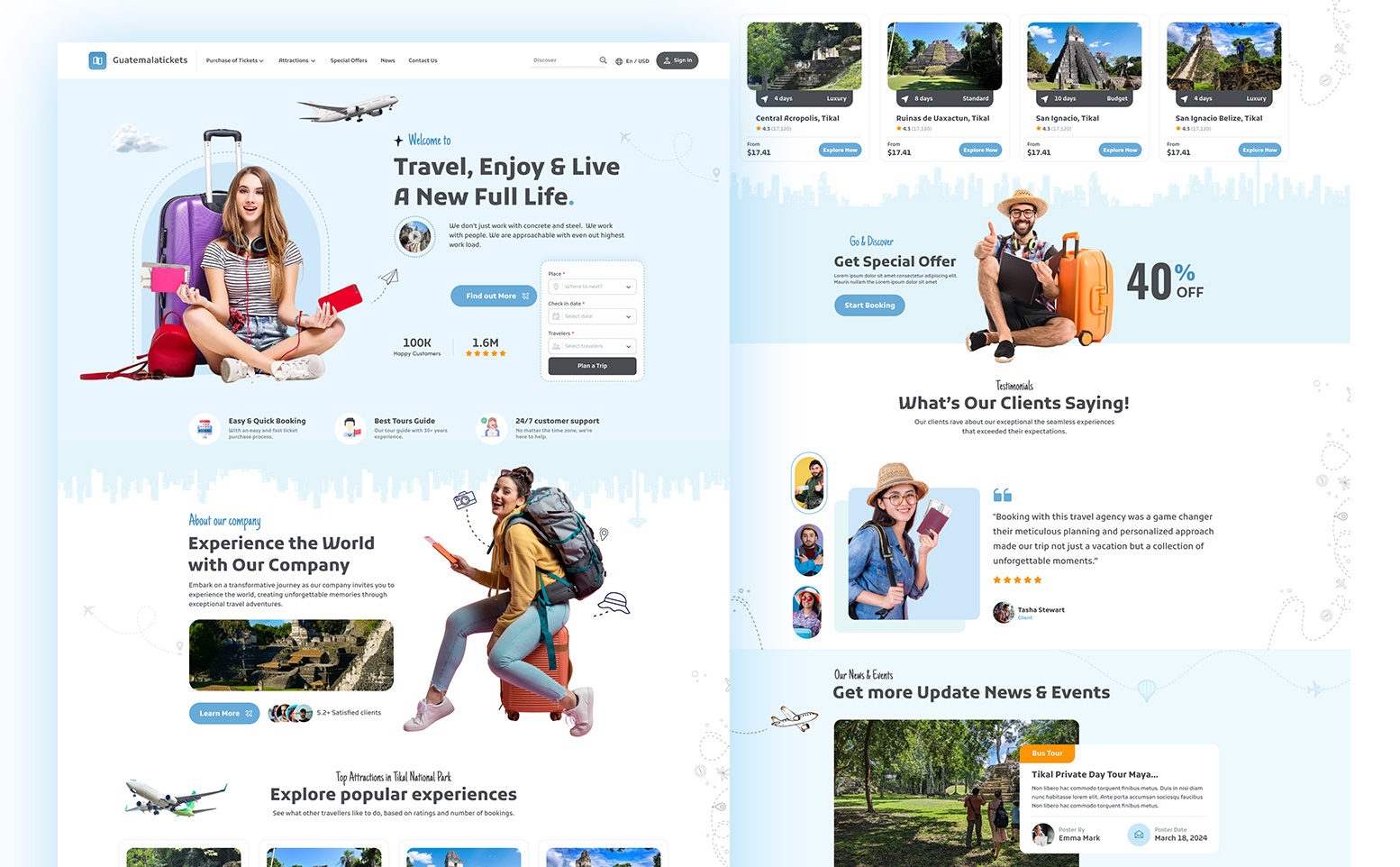 Travel UI Design figma ui design ux design