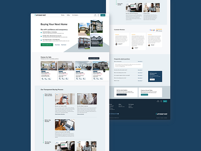 Real Estate Landing Page auction blue brand system branding buying design system desktop homes house landing listing real estate real estate agent realtor selling teal ui web web design website