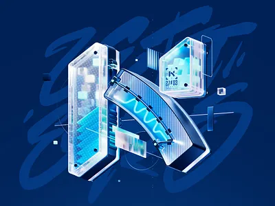 HYPERFORM / Letter "N" 3d design graffiti illustration logo render