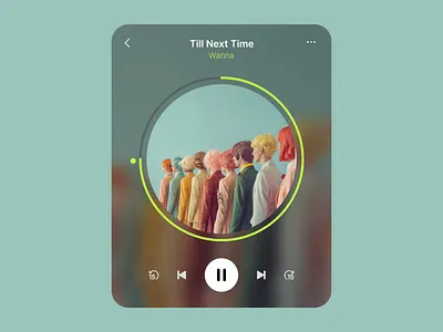Colorful Harmony Music Player Design album art audio visual concept art creative interface listening mobile interface music music player pastel colors playback screen playlist interface soft gradient sound design user experience