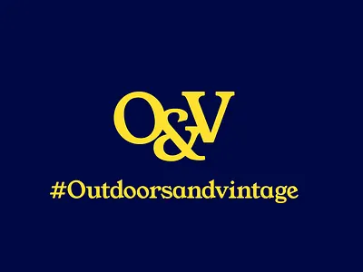 #outdoorsandvintage Thrift Shop Lettering branding design illustration logo shopping thrift branding thrifting thriftshop web yellowandblue