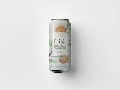 botanical concept cannabis seltzer can approachable botanical branding can clean elegant graphic design handmade illustration illustrative leaf modern orange oranges product seltzer trendy