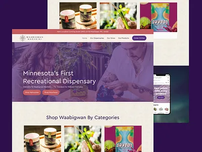 Waabigwan Mashkiki - Refresh + New Location Launch app branding design ecomm graphic design illustration logo motion graphics onlinestore product typography ui ux vector