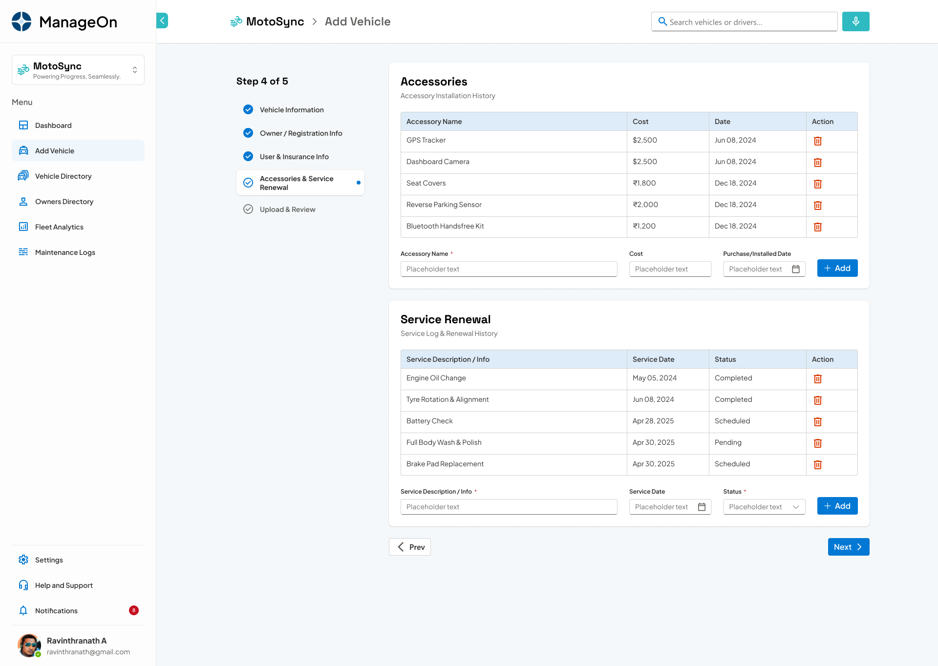 Example of UI/UX Design For Modern Web Applications