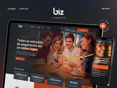 Website Design - Biz app branding design design de interface figma graphic design illustration interface landing logo ui