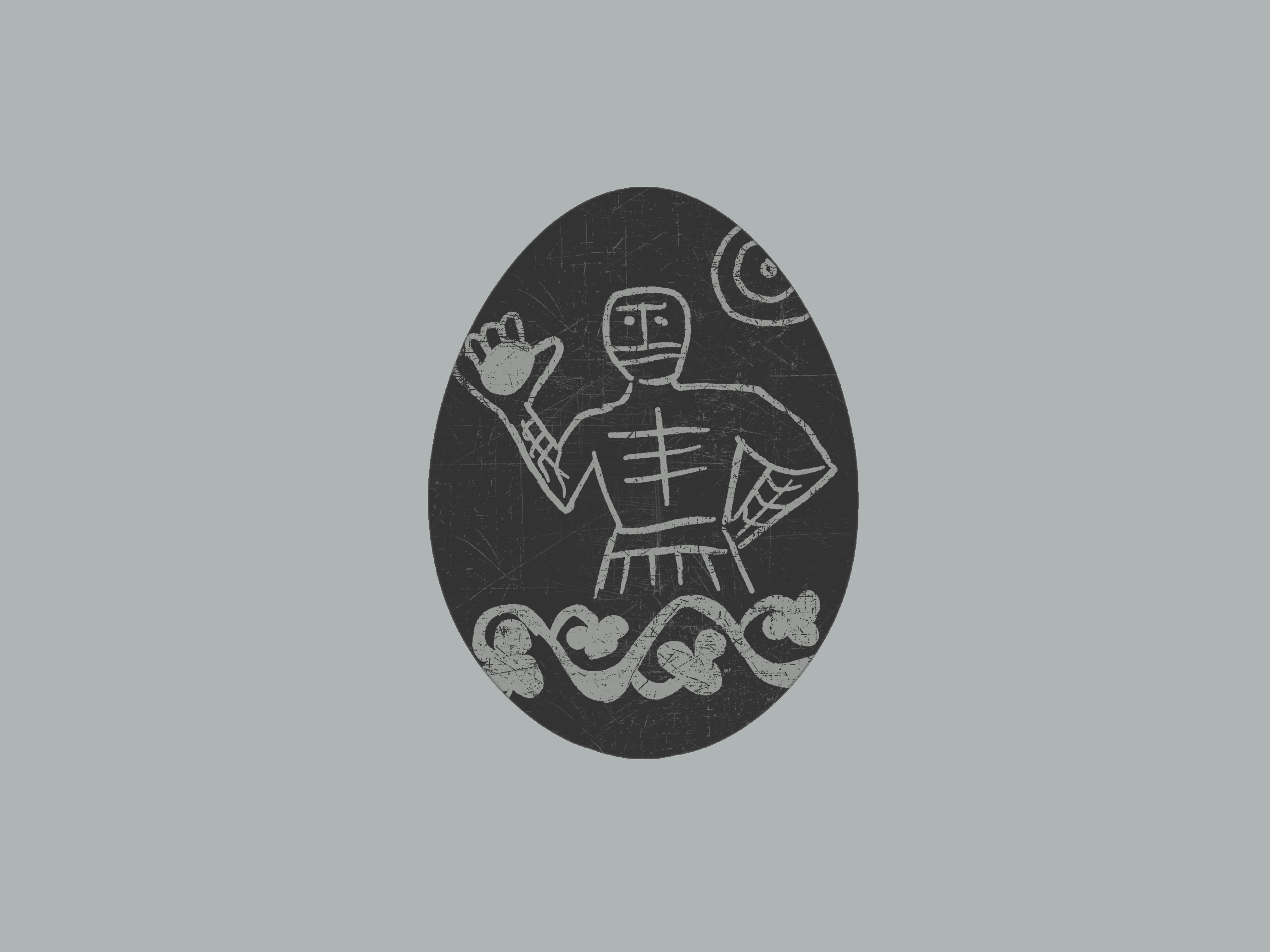 Easter Meets the Tombstone Art - Stećak-Inspired Egg Series bosancica bosnia bosnia and herzegovina easter easter egg herzegovina illustration medieval procreate stecak stećak stećci tombstone weekly warm up