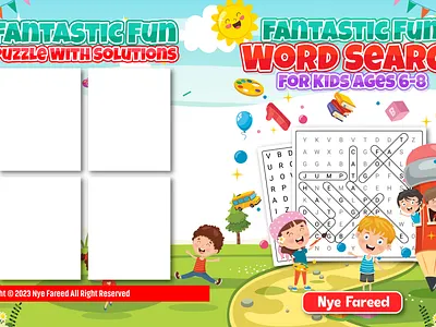 Fantastic Fun word Search For Kids Ages 6-8 coloring book