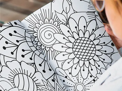 Botanical Senerity 100 Flower Mandala Coloring Book coloring book