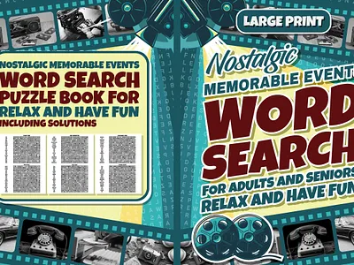 Nostalgic Memorable Events Word Search For Adults coloring book
