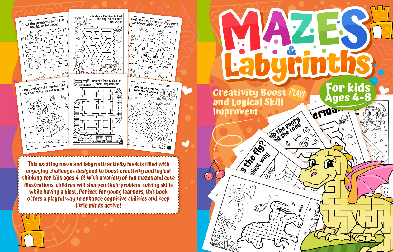 Example of Activity Book & Puzzle Book Design
