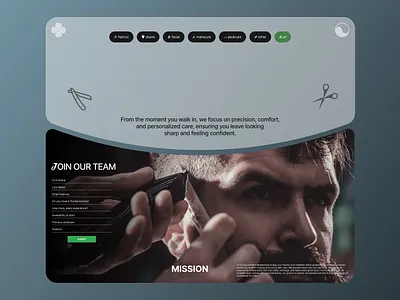 MEET THE TEAM 3d animation barber barbershop branding dailyui graphic design hairstyle illustration new salon spa trending ui ux