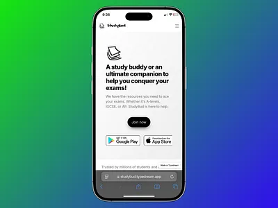 StudyBud: The Ultimate Study Companion canva design graphic design ui webdesign webdesigner webdesigning webdesigns website design websitedesign